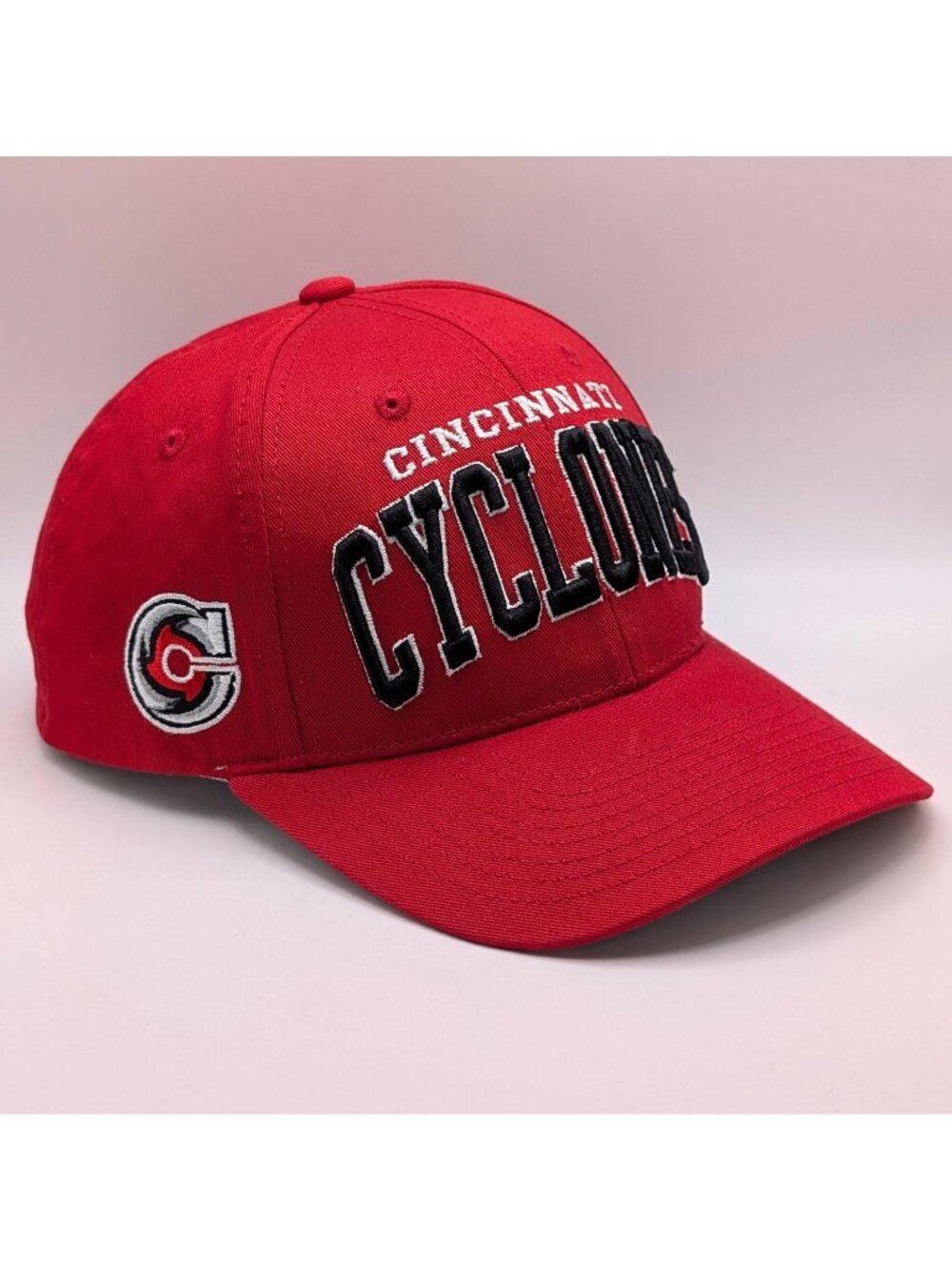 Cincinnati Cyclones Zephyr Snapback Hat Cap Red Hockey ECHL Retro Y2K Style